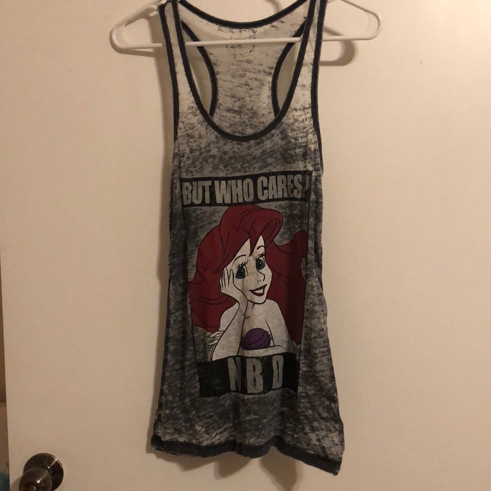 Little mermaid  burn out tank